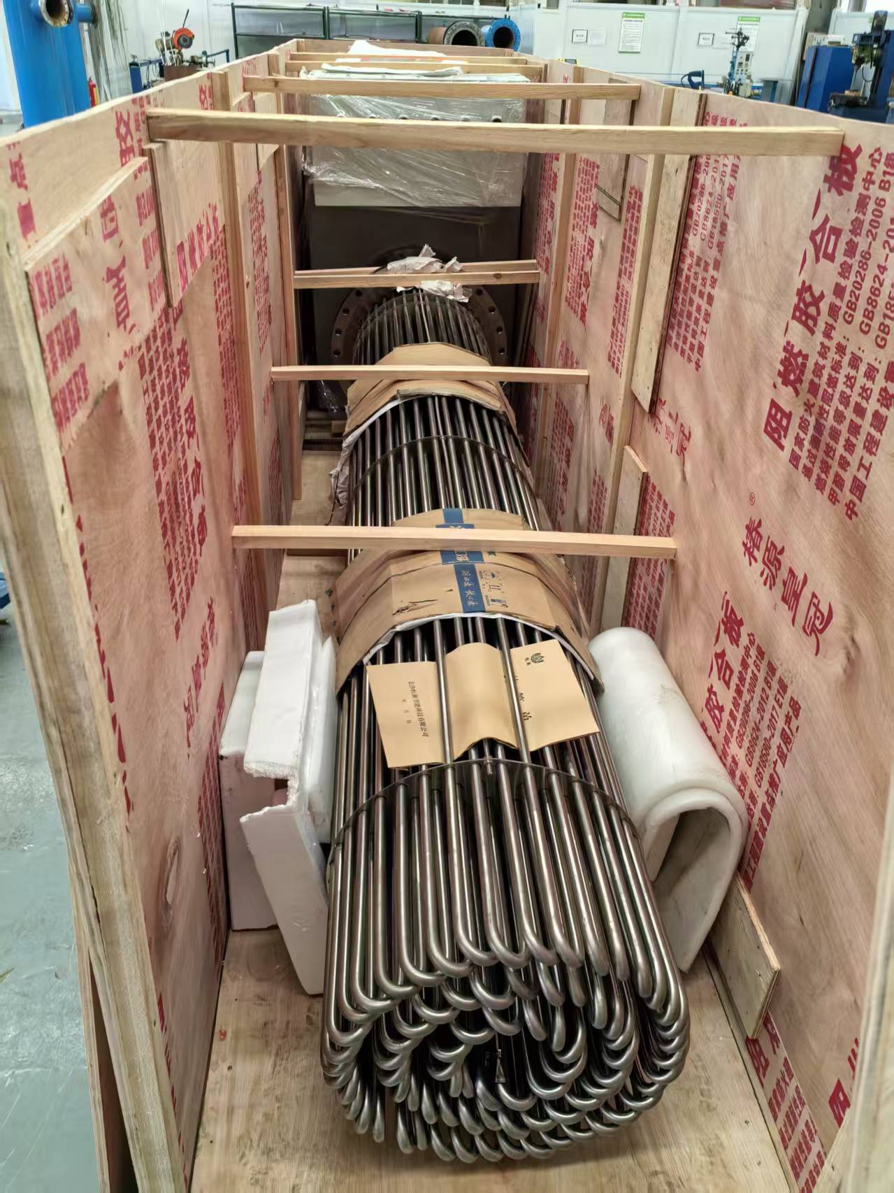 某企业罐体加热器项目验收交货，高效交付彰显实力